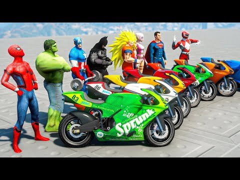 Team Spider-Man VS Team Superheroes | Racing Wipeout Obstacle RAMP CHALLENGE #164 (Funny Contest)