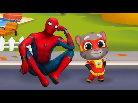 Talking Tom Hero Dash vs Spider-man Unlimited – Android Gameplay Walkthrough – Tom Hero vs Spiderman