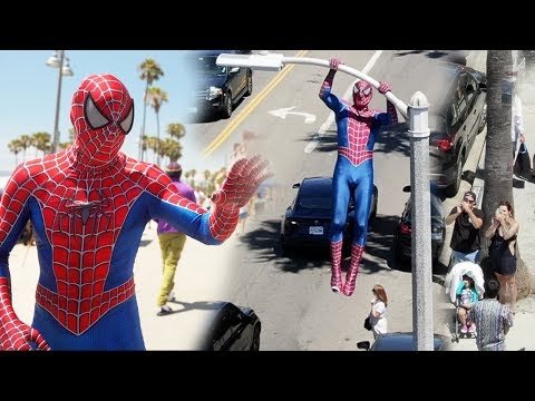Spider-Man In Real Life Public Stunt