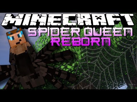 SLEEPING IN SPIDER WEBS! Minecraft Mod: Spider Queen Reborn Ep. 4