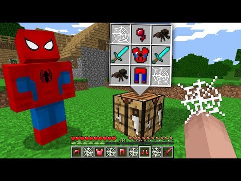 SECRET CRAFT FOR CREATE SPIDER-MAN IN MINECRAFT 100% TRAP TROLLING !