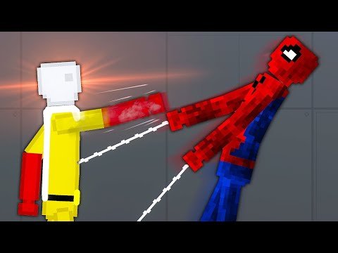 One Punch Man FIGHTS Spider-Man – People Playground Gameplay