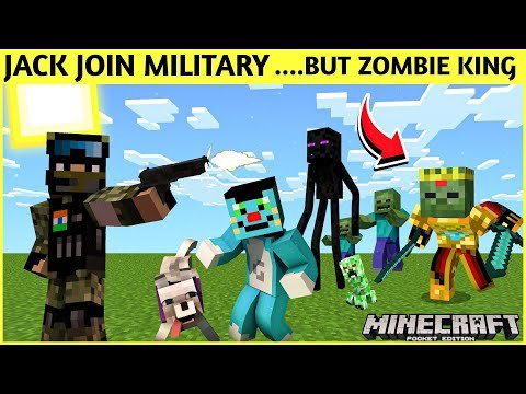 Minecraft | Jack Join Army But Zombie King Hijack Oggy House | Killer Spider