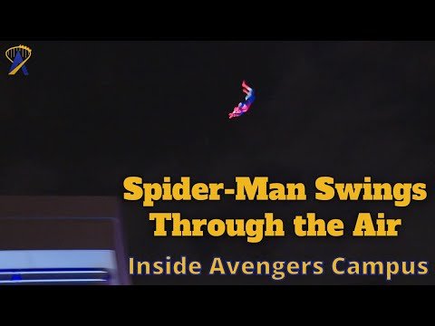 Spider-Man Swings Over Avengers Campus at Disneyland Resort