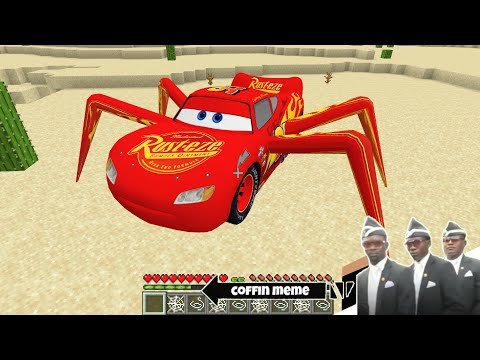 I found the Spider-McQueen in Minecraft – Coffin Meme