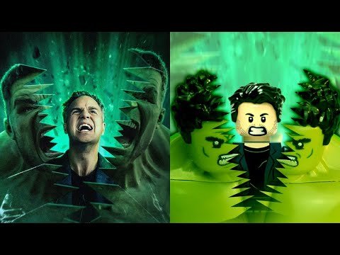 Lego City Hulk vs Spider-Man Top 10 Action Scene  Lego Stop Motion