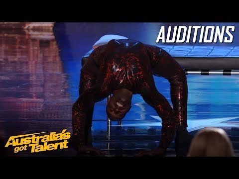 CREEPY Spider Contortionist Troy James | Auditions | Australia’s Got Talent