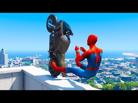 GTA 5 Spiderman Epic Jumps #2 ( Spider-Man Stunts & Fails )