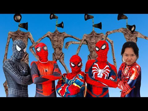 Team Spider-Man VS Team Siren Head – Father Hulk Vs