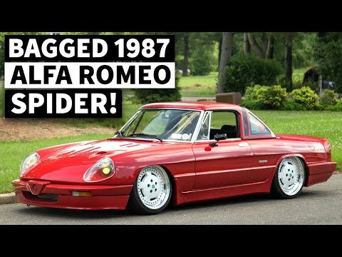 Slammed Alfa Romeo Spider, On Jeep Wheels?? Rescued From a New York Dealership Lot