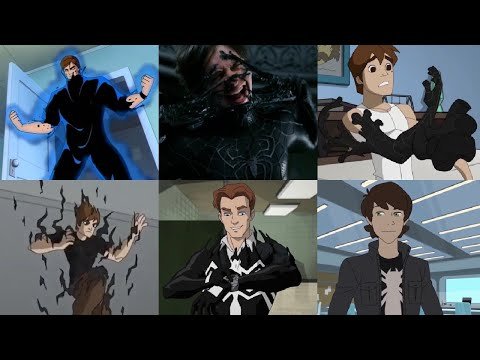 All Black Suit Spider-Man Transformations (Film & TV)