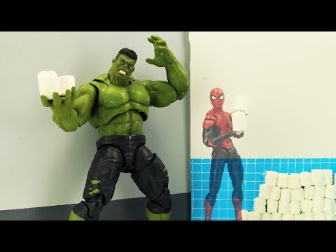 Figure Spider Man Theft Toilet Paper
