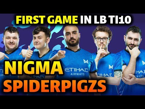 NIGMA vs SPIDER PIGZS Game 1 TI10 – 23 MINS GG