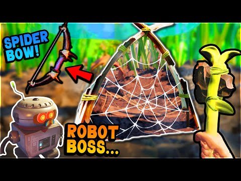 OAK TREE BASE, ROBOT BOSS, Harvesting Spider Webs (New Spider Bow Crafted)- Grounded Gameplay Part 3