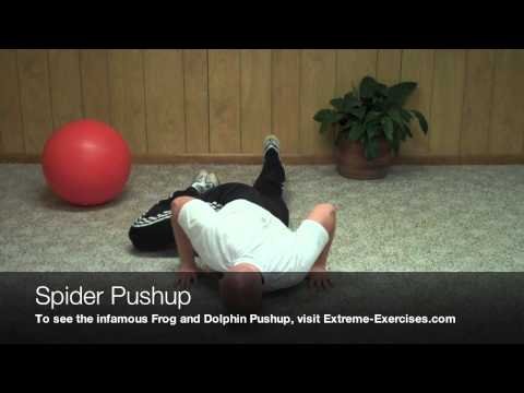 Spider Pushup-  workout like a SPIDER!!!