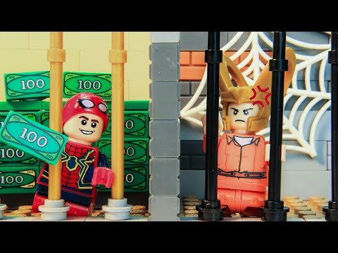 Lego Prison Break Loki Swaps Face With Spider-man | Lego Stopmotion