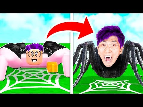 LANKYBOX Becomes a SPIDER In ROBLOX! (BE A SPIDER TYCOON!)
