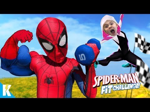 Spider-Man Fitness Challenge! Superhero Gear Test & Obstacle Course | KIDCITY