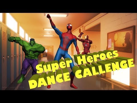SUPERHEROES Dance Battle – Challenge with SPIDER MAN, HULK and IRON MAN in real life school