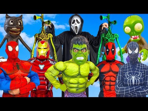 Hulk Prank | Spider-Man Story In Real Life | Superheroes VS Cartoon Cat, Siren Head, SCP 096