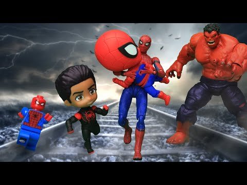 Spider-Man Vs Hulk Avengers Superhero In Spider-Verse Figure Stopmotion