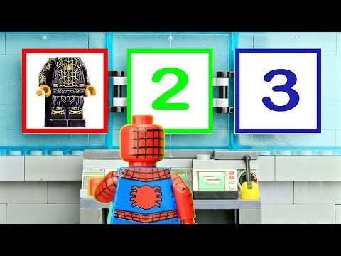 LEGO Spider-man Experimental Spider suits, Construction Drill STOP MOTION LEGO