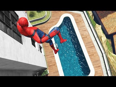 GTA 5 Epic Ragdolls | Spider-Man Jumps/Fails ep.124 (Euphoria physics)