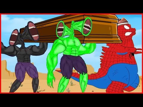 SPIDER TEAM HULK GODZILLA vs SPIDER COLOR TEAM SIREN HEAD – Coffin Dance Song Meme Cover