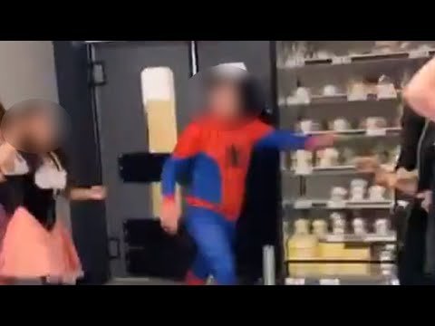 Spider Man Asda Fight • Asda Fight • Asda Brawl [Asda chaos as savage brawl breaks out]