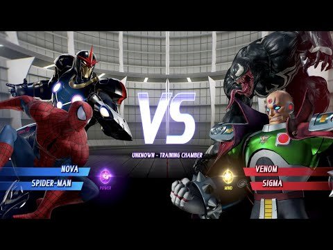 NOVA and Spider-man vs Venom and Sigma – MARVEL VS. CAPCOM: INFINITE