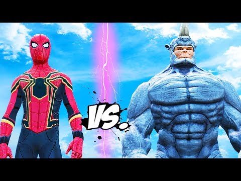 IRON SPIDER VS RHINO – EPIC BATTLE