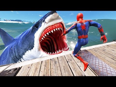 SPIDER-MAN Epic Ragdolls – GTA V – Water Ragdolls