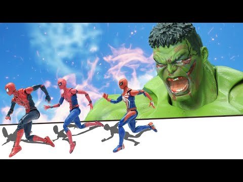 Spider-Man Vs Hulk Avengers Superhero Top 10 Action Scene Figure Stopmotion