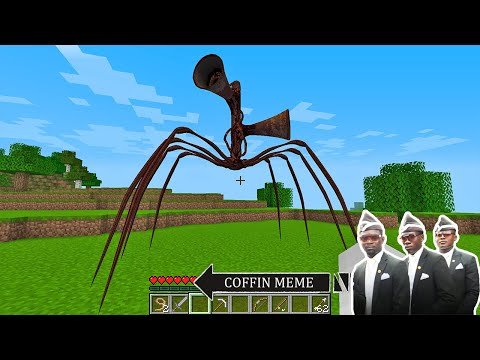 I Found Real Spider SirenHead in Minecraft – Coffin Meme