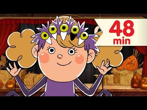 Five Creepy Spiders | Halloween Songs + More Kids Songs | Super Simple Songs