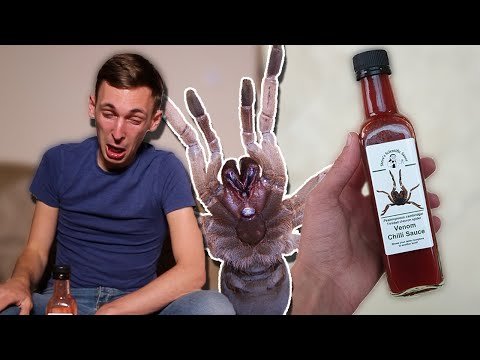 This Hot Sauce Mimics The Burning Of A Spider Bite (Venom Chilli Sauce) | WheresMyChallenge