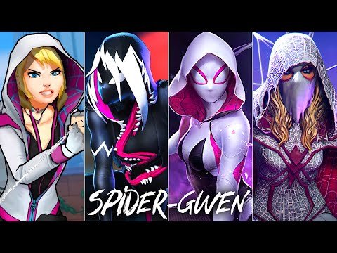 Evolution of Spider-Gwen (Ghost-Spider, Spider-Woman) in games