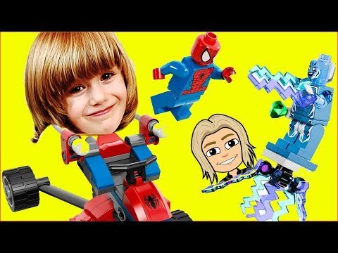 Lego Superheroes Playset – Spider-man and Electro in Surprise Eggs with Gerti Toys