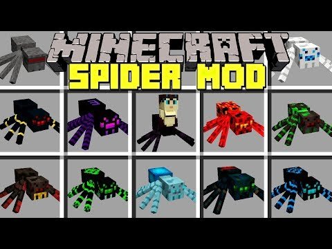 Minecraft SPIDER MOD l BATTLE 20+ NEW SPIDER QUEEN & BOSSES! l Modded Mini-Game