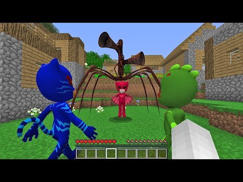 Mutant Spider Sirenhead vs PJ Masks.EXE in Minecraft – Coffin Meme