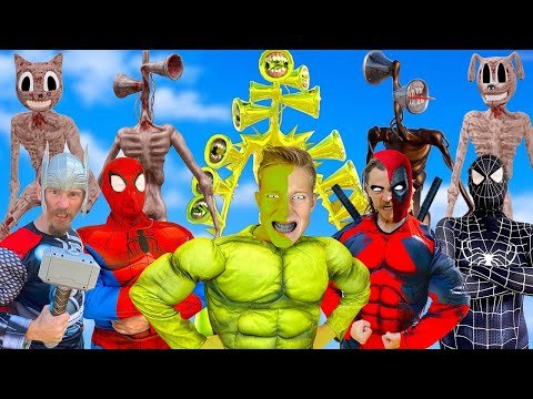 Superheroes In Real Life VS Cartoon Cat, Siren Head, SCP 096 | Spider-Man Story In Real Life