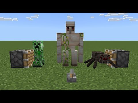 DO NOT Combine These Mobs in Minecraft (Spider, Iron Golem, Creeper)