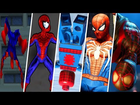 Spider-Man Falling Down Evolution in Games