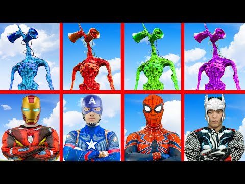 Spider-Man’s Saves The Day | Hulk In Real Life | Superheroes VS Siren Head, Cartoon Cat – TeamHulkYa