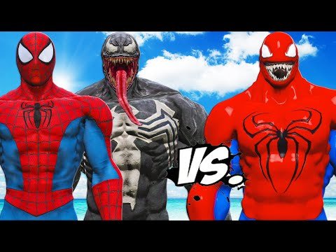 Spiderman Muscle & Venom VS Spider-Venom – EPIC BATTLE
