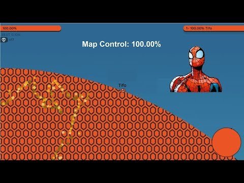 Paper.io 2 Map Control: 100.00% [Spider-Man]