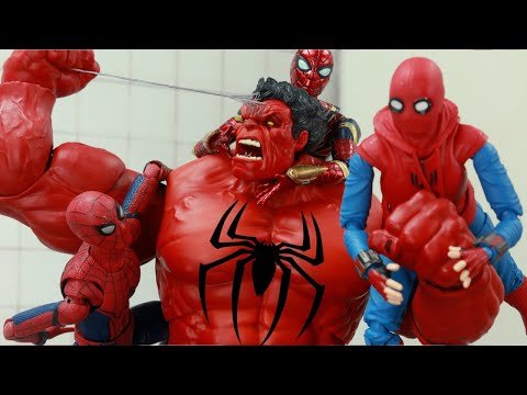 Spider-Man Vs Hulk Avengers Superhero In Spider-Verse Figure Stopmotion