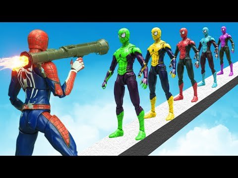 Superhero Spider-Man Best Scene In The Spider-verse Figure Stopmotion