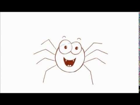 How to Draw a Cartoon Spider