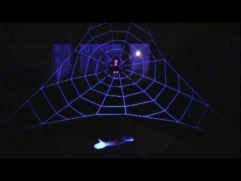 Black Lights for Giant Halloween Spider Web – www.spiderwebman.net